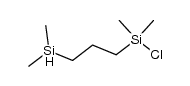 chlorodimethyl[3-(dimethylsilyl)propyl]silane Structure