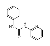 Urea,N-phenyl-N'-2-pyridinyl- Structure