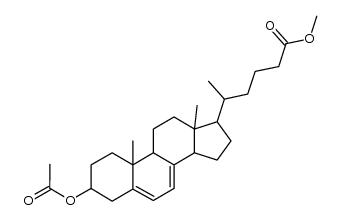 Methyl-3β-acetoxy-homochola-5,7-dien-25-oat结构式