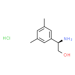 (R)-2-氨基-2-(3,5-二甲基苯基)乙醇盐酸盐结构式