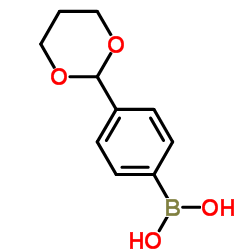 [4-(1,3-二恶烷-2-基)苯基]-硼酸(9CI)结构式