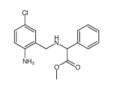 (+/-)-α-[[(2-amino-5-chlorophenyl)methyl]amino]benzeneacetic acid methyl ester Structure