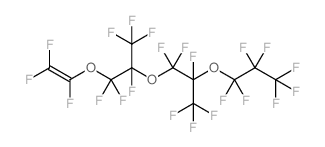 1,1,1,2,2,3,3-七氟-3-((1,1,1,2,3,3-六氟-3-((1,1,1,2,3,3-六氟-3-((1,2,2-三氟乙烯基)氧)丙-2-基)氧)丙-2-基)氧)丙烷结构式