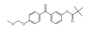 4'-methoxymethoxy-3-(trimethylacetoxy)benzophenone结构式