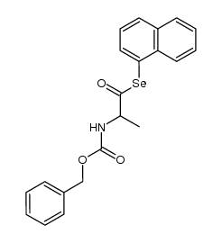 N-Benzyloxycarbonyl-DL-alanin-(1-selenonaphthyl)-ester Structure