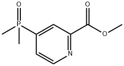 4-(二甲基磷酰基)吡啶-2-甲酸甲酯结构式