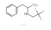 Benzeneethanamine, a-methyl-N-(2,2,2-trifluoroethyl)-,hydrochloride (1:1) Structure