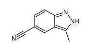 3-甲基-吲唑-5-甲腈结构式