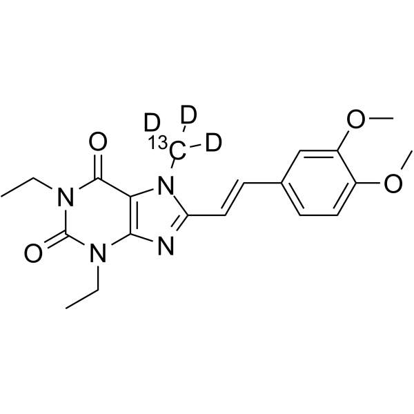 Istradefylline-13C,d3 Structure