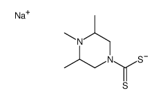 sodium,3,4,5-trimethylpiperazine-1-carbodithioate Structure