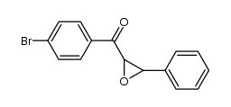 1-(p-bromophenyl)-3-phenyl-2,3-epoxy-1-propanone Structure