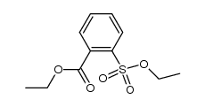 2-ethoxysulfonyl-benzoic acid ethyl ester结构式