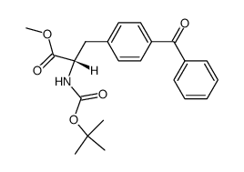 methyl (S)-3-(4-benzoylphenyl)-2-(tert-butoxycarbonylamino)propanoate Structure