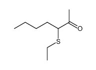 3-(ethylthio)-2-heptanone Structure