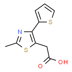 2-[2-methyl-4-(thiophen-2-yl)-1,3-thiazol-5-yl]acetic acid Structure