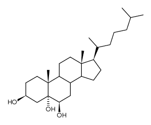 (5α)-cholestane-3β,5,6β-triol Structure