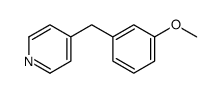 4-[(3-methoxyphenyl)methyl]pyridine结构式