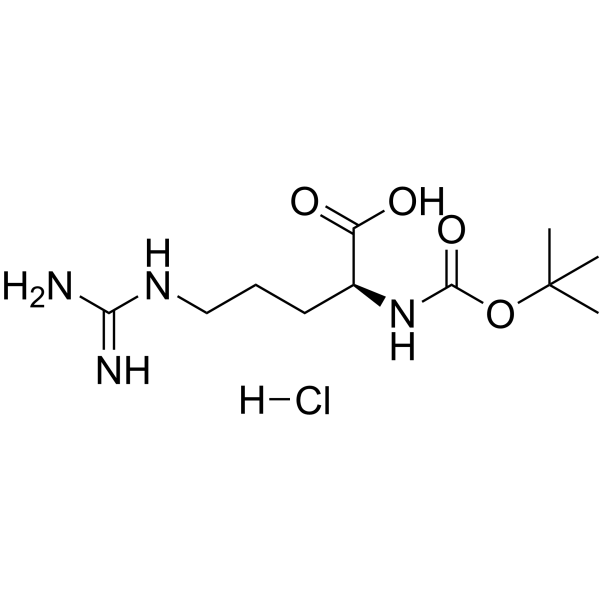 BOC-L-精氨酸盐酸盐结构式