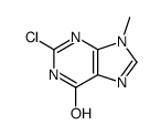 2-氯-9-甲基-3H-嘌呤-6(9H)-酮结构式