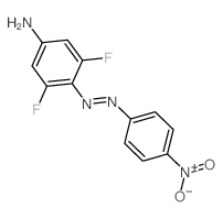 Benzenamine, 3,5-difluoro-4-[2-(4-nitrophenyl)diazenyl]-结构式