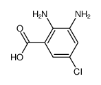 2,3-diamino-5-chlorobenzoic acid Structure