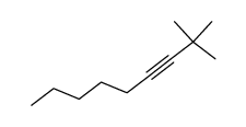 2,2-dimethyl-3-nonyne Structure