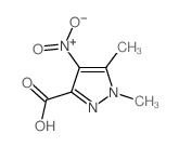1,5-DIMETHYL-4-NITRO-1 H-PYRAZOLE-3-CARBOXYLIC ACID结构式