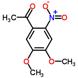 1-(4,5-二甲氧基-2-硝基苯基)乙酮结构式
