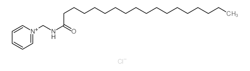 Pyridinium,1-[[(1-oxooctadecyl)amino]methyl]-, chloride (1:1) Structure