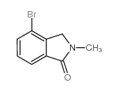 4-溴-2-甲基异吲哚啉-1-酮结构式