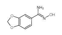 N-羟基苯并[d][1,3]二氧杂环戊烯-5-甲脒结构式