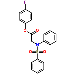 4-Fluorophenyl N-phenyl-N-(phenylsulfonyl)glycinate Structure