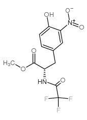 3-(4-羟基-3-硝基苯基)-2-(2,2,2-三氟乙酰基氨基)丙酸-(S)-甲酯结构式