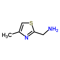 (4-甲基噻唑-2-基)甲胺结构式