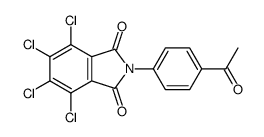 2-(4-acetylphenyl)-4,5,6,7-tetrachloroisoindole-1,3-dione结构式