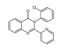 3-(2-chlorophenyl)-2-pyridin-2-ylquinazolin-4-one结构式