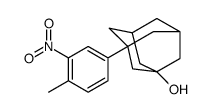 3-(4-methyl-3-nitrophenyl)adamantan-1-ol结构式