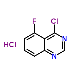 4-Chloro-5-fluoroquinazoline hydrochloride (1:1) Structure