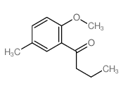 1-(2-methoxy-5-methyl-phenyl)butan-1-one结构式