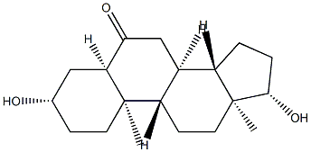 3β,17β-Dihydroxy-5β-androstan-6-one结构式