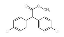 Benzeneacetic acid,4-chloro-a-(4-chlorophenyl)-, methyl ester Structure