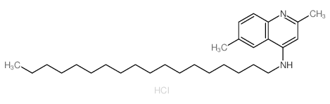 2,6-dimethyl-N-octadecyl-quinolin-4-amine Structure