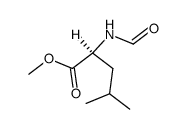 (S)-methyl 2-formamido-4-methylpentanoate结构式