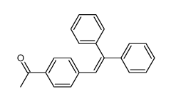 1-(4-acetyl)phenyl-2,2-diphenylethene结构式