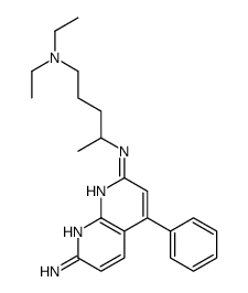 2-N-[5-(diethylamino)pentan-2-yl]-4-phenyl-1,8-naphthyridine-2,7-diamine Structure