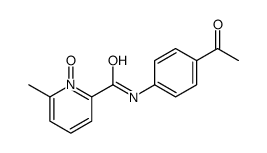 N-(4-acetylphenyl)-6-methyl-1-oxidopyridin-1-ium-2-carboxamide Structure
