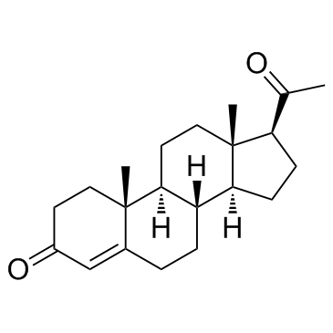 孕酮； 黄体素； 黄体酮结构式