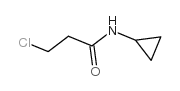 3-氯-N-环丙基丙酰胺结构式