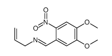 1-(4,5-dimethoxy-2-nitrophenyl)-N-prop-2-enylmethanimine结构式