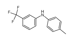 N-(4-methylphenyl)-3-trifluoromethylaniline结构式